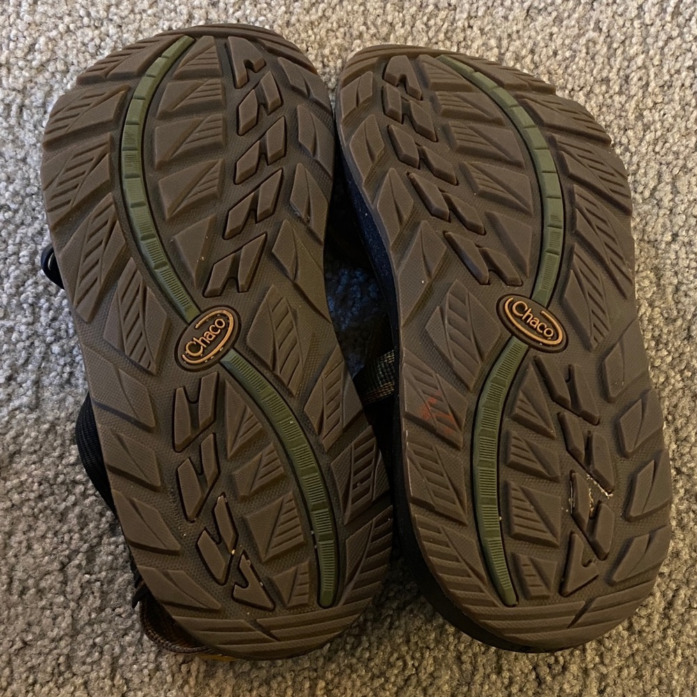 Chaco Brown and Green Sandals - Picture 2 of 3